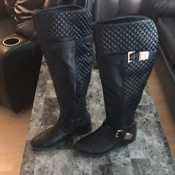 Over knee leather boots - Picture 4 of 8